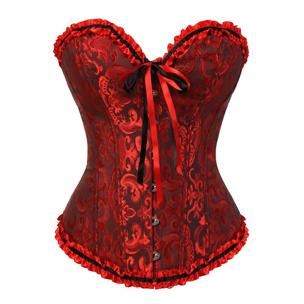1068 Renaissance Corset Tops  Black Corsets Plus Size Halloween Costumes